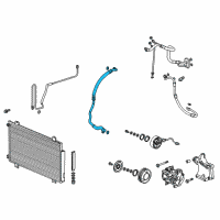 OEM Honda Odyssey Hose, Suction Diagram - 80311-THR-A01