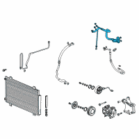 OEM Honda Ridgeline Exchanger, Heat (Inner) Diagram - 80330-THR-A01