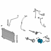 OEM 2018 Honda Odyssey Compressor Diagram - 38810-5MR-A02