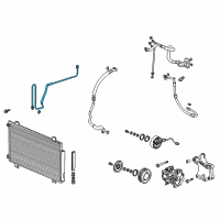 OEM Honda Odyssey Pipe, Receiver Diagram - 80341-THR-A01