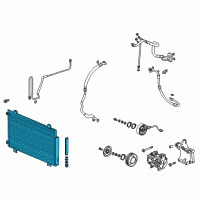 OEM 2018 Honda Odyssey Condenser Assy. Diagram - 80100-THR-A01