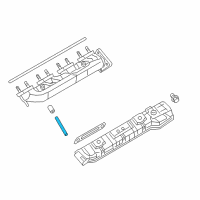 OEM 2018 Nissan Titan XD Stud Diagram - 14064-EZ40C