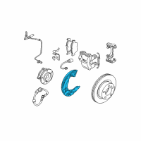 OEM 2008 BMW M3 Protection Plate Right Diagram - 34-11-2-283-724