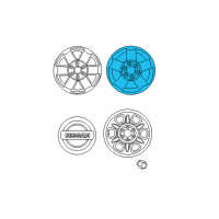 OEM 2008 Nissan Pathfinder Aluminum Wheel Diagram - 40300-EA41C