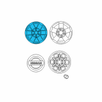 OEM Nissan Xterra Aluminum Wheel (16X7) Diagram - 40300-EA51C