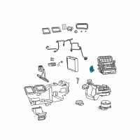 OEM Ram Air Conditioner And Heater Actuator Diagram - 68048902AC