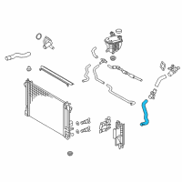 OEM 2020 Toyota Prius Prime Upper Hose Diagram - 16571-37210