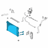 OEM 2017 Toyota Prius Radiator Assembly Diagram - 16400-37311