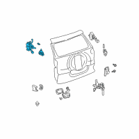 OEM 2004 Toyota RAV4 Lock Diagram - 69110-42100