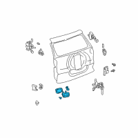 OEM 2003 Toyota RAV4 Handle, Outside Diagram - 69090-42060-B0