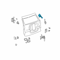 OEM 2001 Toyota RAV4 Door Check Diagram - 68650-42040