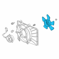 OEM 2001 Honda Insight Fan, Cooling Diagram - 19020-PHM-A01