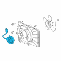 OEM 2003 Honda Insight Motor, Cooling Fan Diagram - 19030-PHM-A01