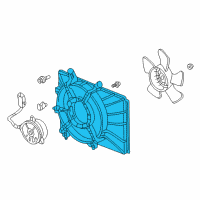 OEM 2005 Honda Insight Shroud Diagram - 19015-PHM-A01