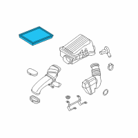 OEM 2007 BMW X5 Air Filter Diagram - 13-71-7-548-888