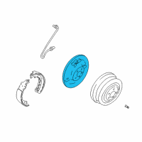 OEM Dodge W150 Brake Dust Shield Diagram - 3699603