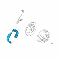 OEM Dodge W150 Parking Brake Shoe Diagram - 4761755