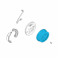 OEM Dodge W250 Brake Drum Diagram - 4238865