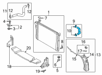 OEM 2016 Hyundai Genesis Hose Assembly-Radiator, Upper Diagram - 25414-B1100