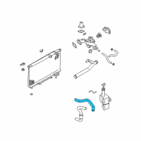 OEM 2002 Kia Optima Hose-Radiator Upper Diagram - 2541438130