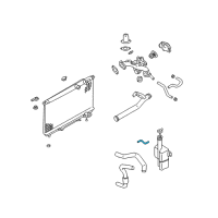 OEM 2004 Hyundai Sonata Hose-Radiator To Reservoir Diagram - 25451-38000