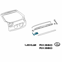 OEM Lexus RX330 Switch Assembly, Back Door Diagram - 84840-21010