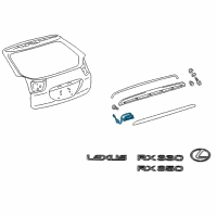 OEM 2008 Lexus LS600h Switch Assembly, Back Door Diagram - 84840-21010