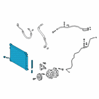 OEM 2020 Toyota Camry Condenser Diagram - 884A0-06020