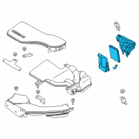 OEM Nissan Rogue Sport Air Cleaner Diagram - 16500-6MA2B