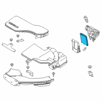 OEM 2017 Nissan Rogue Air Filter Diagram - 16546-4BC1A