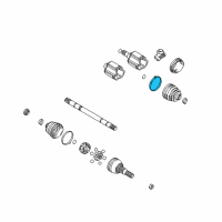 OEM Buick Rendezvous Outer Boot Clamp Diagram - 88897254