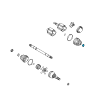 OEM Pontiac Aztek Inner Boot Clamp Diagram - 88897251