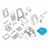 OEM 2021 Nissan NV3500 Cushion Assembly - Front Seat Diagram - 87300-9JB0A