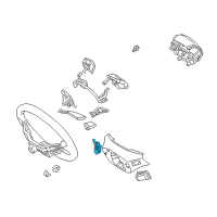 OEM 2020 Hyundai Elantra GT Paddle Shift Switch Assembly, Right Diagram - 96780-G3000-PMP