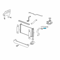 OEM 2007 Pontiac G5 Radiator Outlet Rear Hose (Lower) Diagram - 15270509