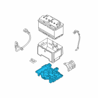 OEM 2016 Hyundai Sonata Tray Assembly-Battery Diagram - 37150-C1000