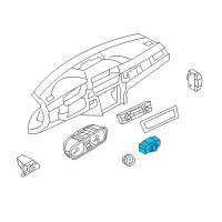 OEM BMW 135i Headlight Switch Diagram - 61-31-6-938-865