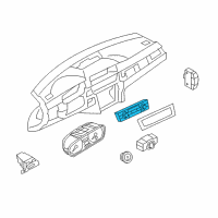 OEM BMW 135i Blower Control Switches Diagram - 64119242410