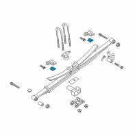 OEM 2020 Ford F-350 Super Duty Spring Pad Diagram - DL3Z-5586-B