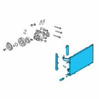 OEM Ford Fiesta Condenser Diagram - AE8Z-19712-A