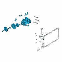 OEM Ford Fiesta Compressor Diagram - BE8Z-19703-A