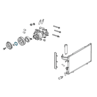 OEM Ford Taurus Pulley Retainer Ring Diagram - -N805338-S100