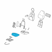 OEM Saturn Vue Pad-Driver Seat Cushion Diagram - 15842166