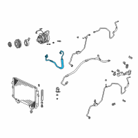 OEM 2004 Toyota RAV4 Discharge Hose Diagram - 88703-42070