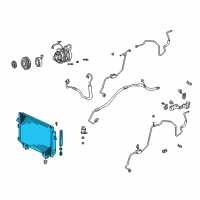 OEM 2005 Toyota RAV4 Condenser Diagram - 88460-42090