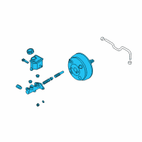 OEM Kia Optima Booster & Master Cylinder Diagram - 585002G100