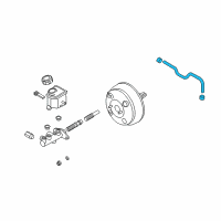 OEM 2010 Kia Optima Hose Assembly-Brake Booster Diagram - 591302G500