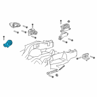 OEM 2013 GMC Terrain Mount, Trans Rear Diagram - 20839834