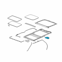 OEM Saturn Outlook Window Shade Motor Diagram - 25841391