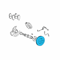 OEM 1999 Lexus SC300 Disc, Front Diagram - 43512-50100